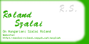 roland szalai business card